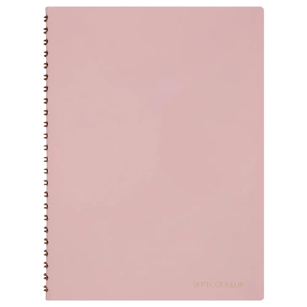 Maruman Septcouleur Spiral Notebook, 200 Pages, A5 3mm Grid, Blue