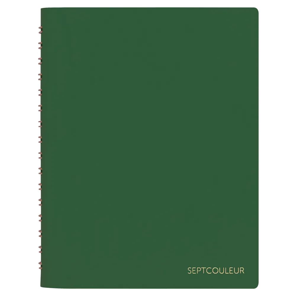 Maruman Septcouleur Spiral Notebook, 200 Pages, A5 3mm Grid, Blue