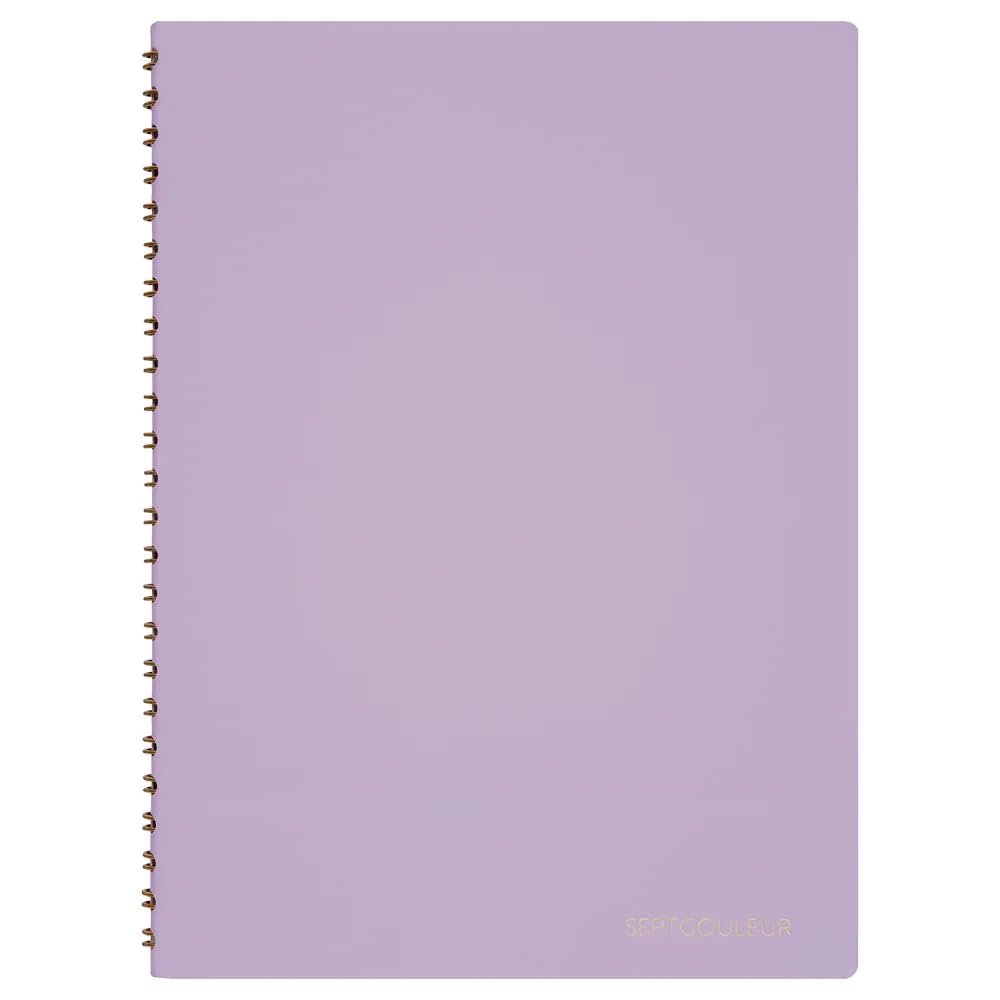 Maruman Septcouleur Spiral Notebook, 200 Pages, A5 3mm Grid, Blue