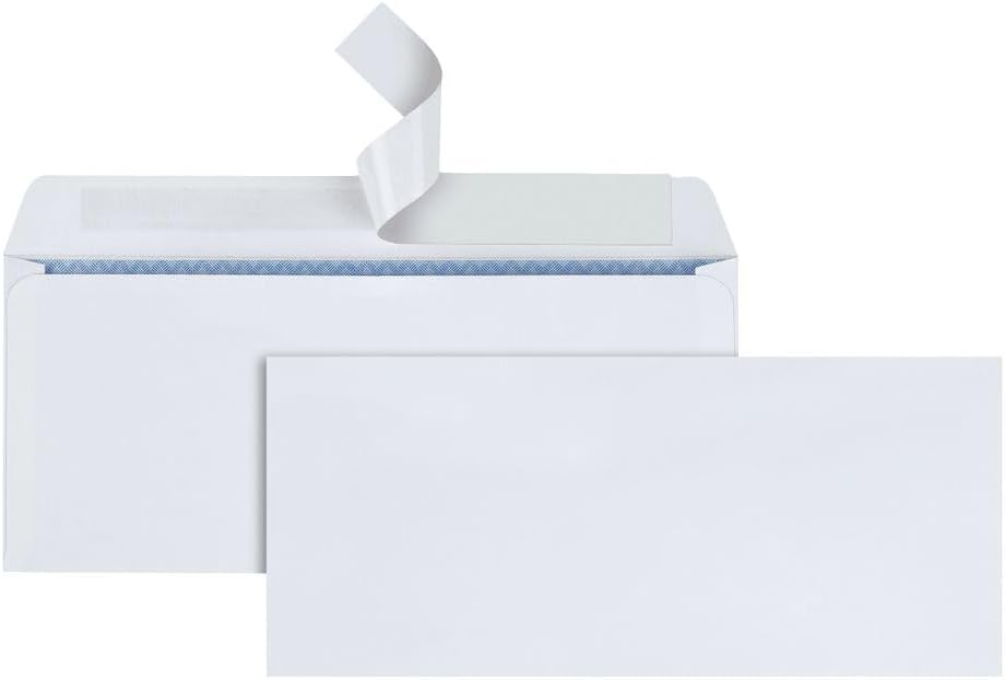 Quality Park #10 Regular Business Envelope, Security Tinted, Redi-Strip Seal, White