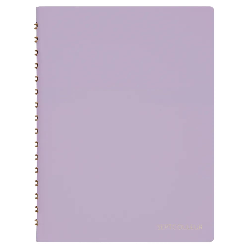 Maruman Septcouleur Spiral Notebook, 200 Pages, A5 3mm Grid, Blue
