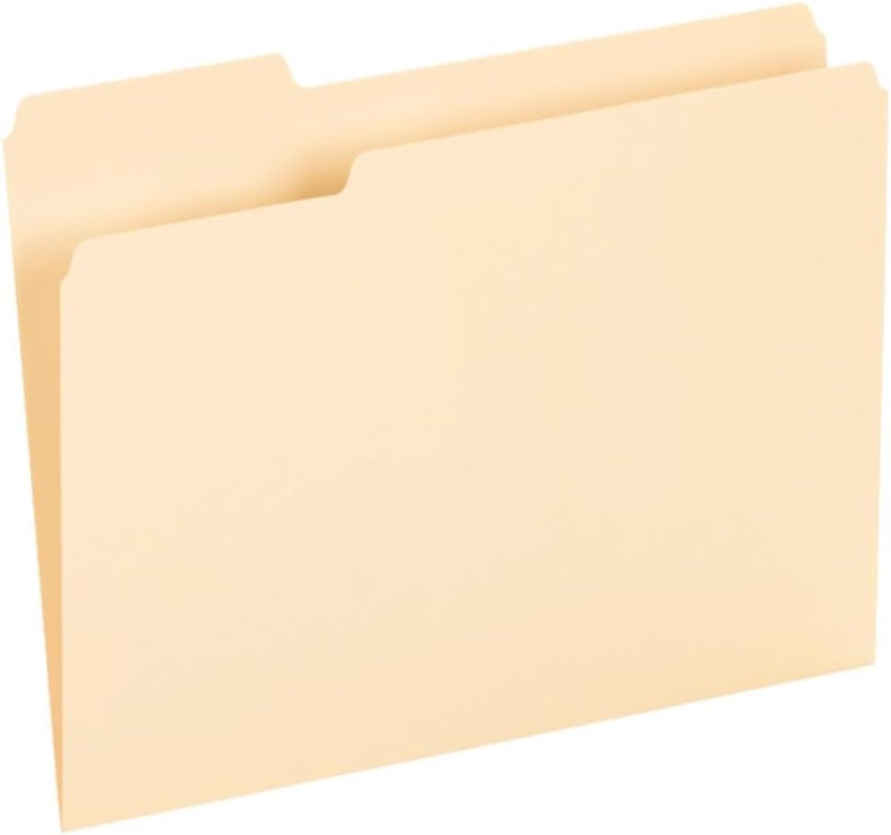 Pendaflex File Folders, 100 Pack, Durable Manila Folders, Letter Size (8.5" x 11")