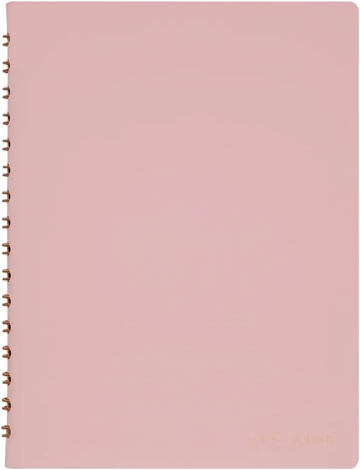 Maruman Septcouleur Spiral Notebook, 200 Pages, A5 3mm Grid, Blue