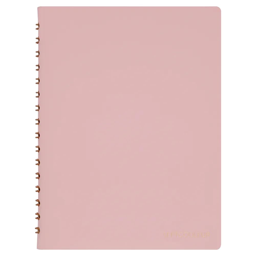 Maruman Septcouleur Spiral Notebook, 200 Pages, A5 3mm Grid, Blue