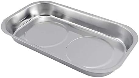 Edward Tools 9.5” Large Rectangle Magnetic Tray - Magnetic Parts Tray for Screws, Nut