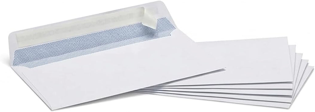 #6-3/4 Security Envelopes, White, Peel & Seal