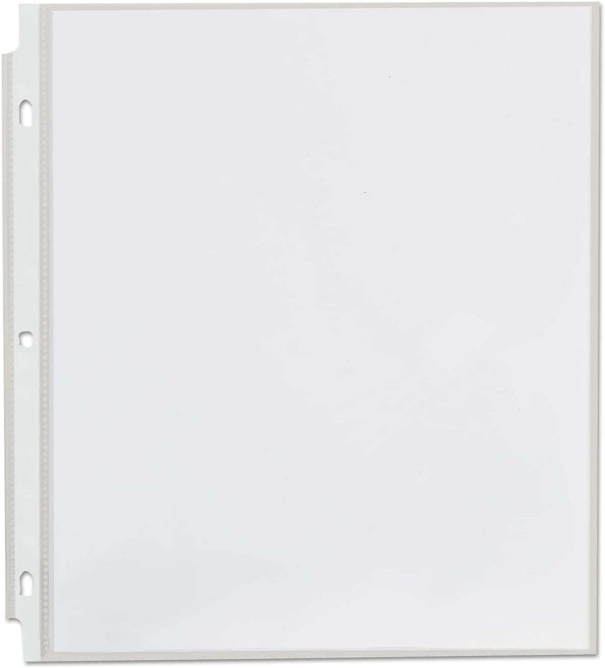 Universal 21128 Top-Load Poly Sheet Protectors, Heavy Gauge, Clear, 50/Pack