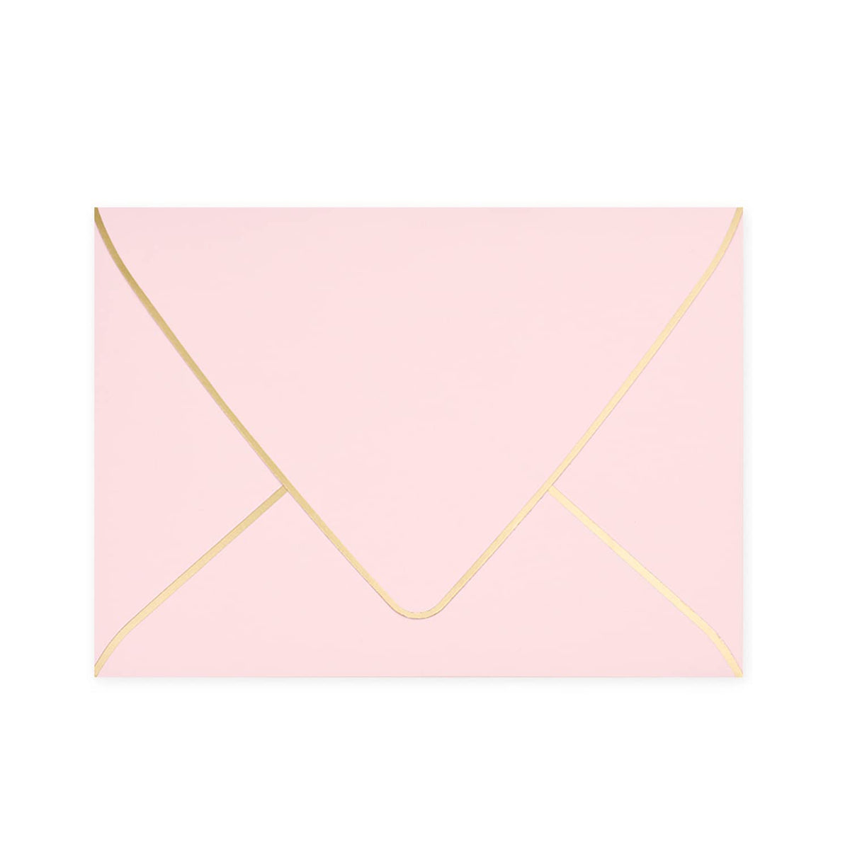 A6 Green Envelopes With Gold Border 4 x 6 - V flap, Quick Self Seal