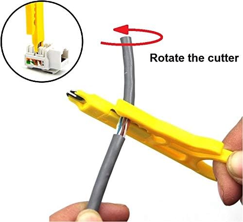 UbiGear® Network/Phone Cable Tester + RJ11/RJ12/RJ22/RJ45 Crimp Crimper +100 RJ45 CAT5