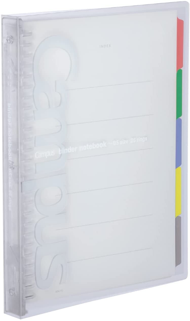 Kokuyo Campus Slide Binder with 5 Tab Dividers, Middle Type, B5, 26 Holes