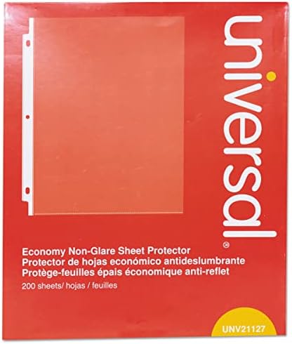 Universal Economy Sheet Protectors Economy Letter 200/Box, UNV-21127