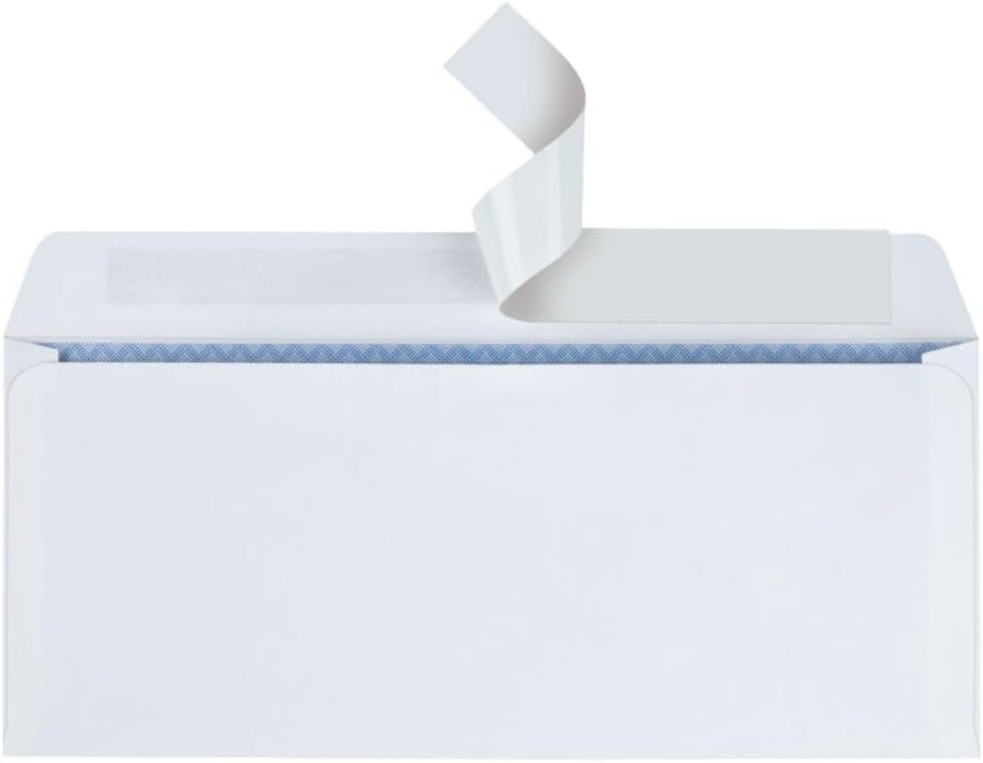 Quality Park #10 Regular Business Envelope, Security Tinted, Redi-Strip Seal, White