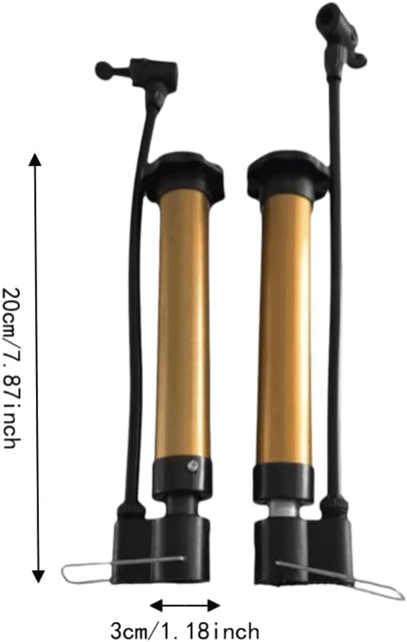 2 Pack Portable Hand Air Pump Set with Hose and 4 Needles