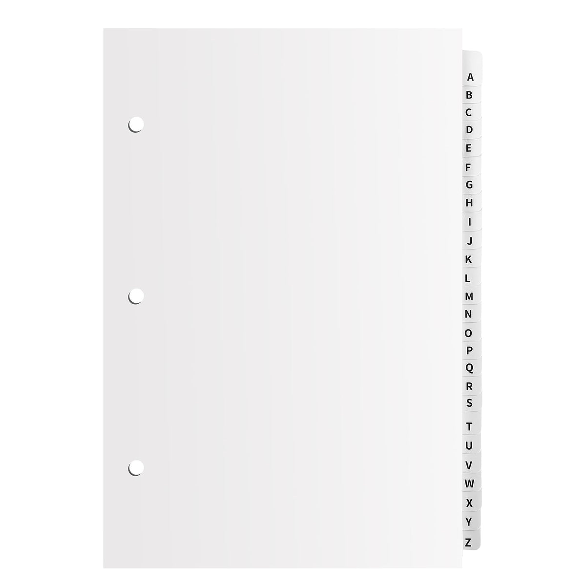 Sayglossy A - Z Tab Alphabet Dividers 3 Ring Binder Organizer