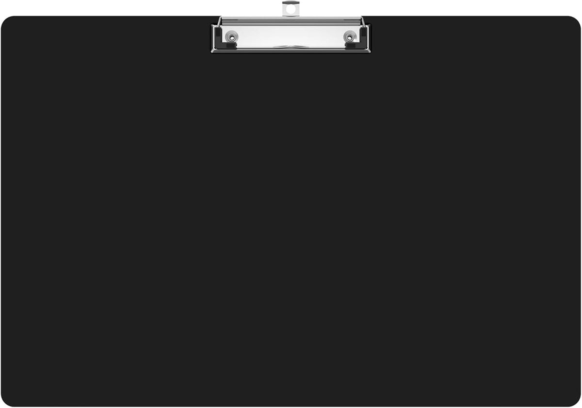 Extra Large 11x17 Clipboards, Plastic Black Drawing Boards, Horizontal Clip Board