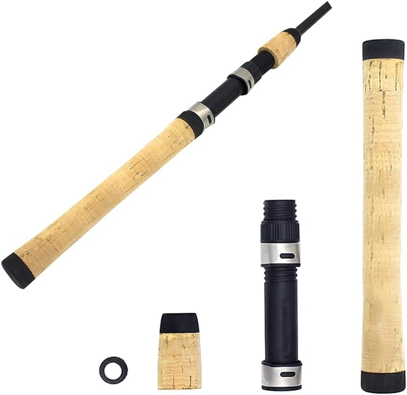 Acxico 1 Set of Spinning Fishing Rod Building Repair Composite Cork Handle Grip and Reel