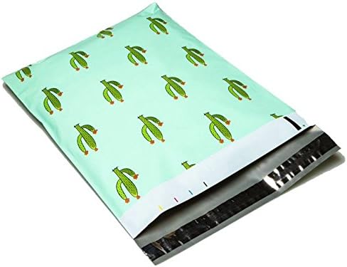 Designer Poly Mailers 10x13 : Cactus Mix ~ Flowering Cactus, Succulent