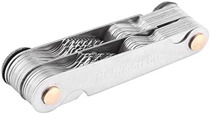 Thread Gauge Standard And Metric, 51/52Pcs Metric+ imperial (52pc) Stainless Steel Thread