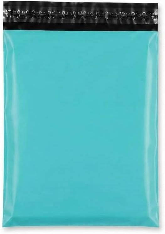 50 Pack 10x13 TEAL Poly Mailer Shipping Bags – Waterproof Self-Seal Mailing Envelopes