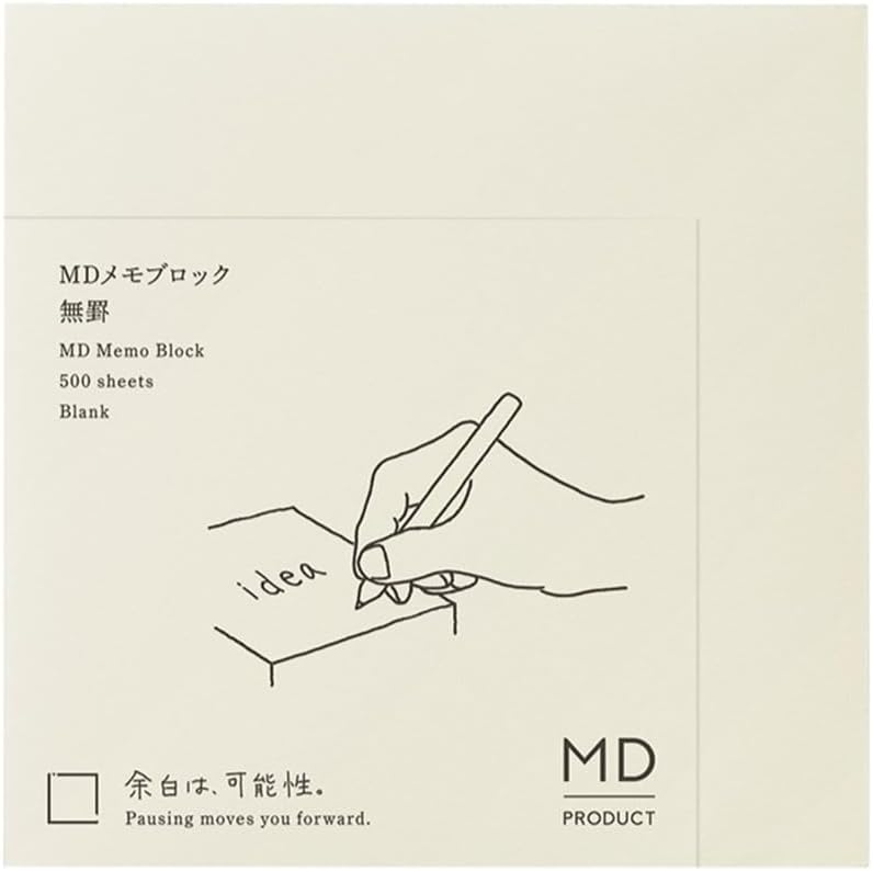 DESIGNPHIL 15286006 Midori Memo Pad, MD Block Memo, Graph Ruled