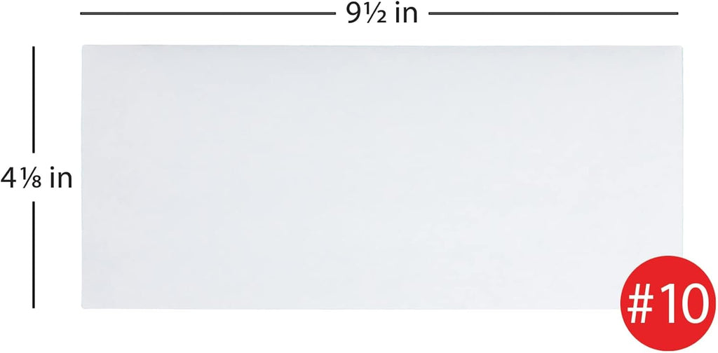 Office Depot Clean Seal(TM) Security Envelopes, #10 (4 1/8in. x 9 1/2in.), White