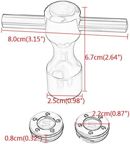 2Pcs Golf Custom Weights Wrench Tool Kit, Golf Weight Screw 5-Prong Wrench