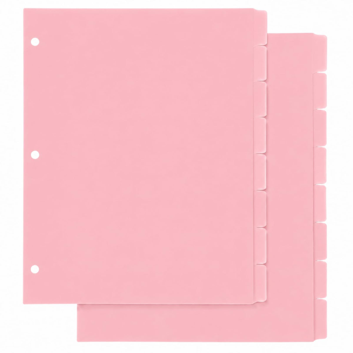 2 Set 8 Tab Brown Binder Dividers for 3 Ring Binder, Letter Size 8.5 x 11 Inch