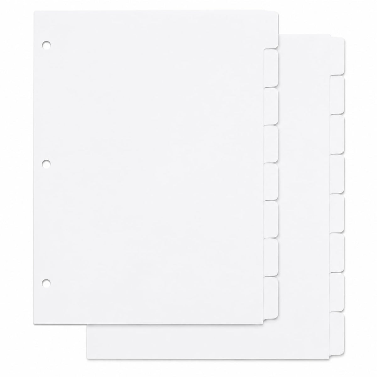 2 Set 8 Tab Brown Binder Dividers for 3 Ring Binder, Letter Size 8.5 x 11 Inch