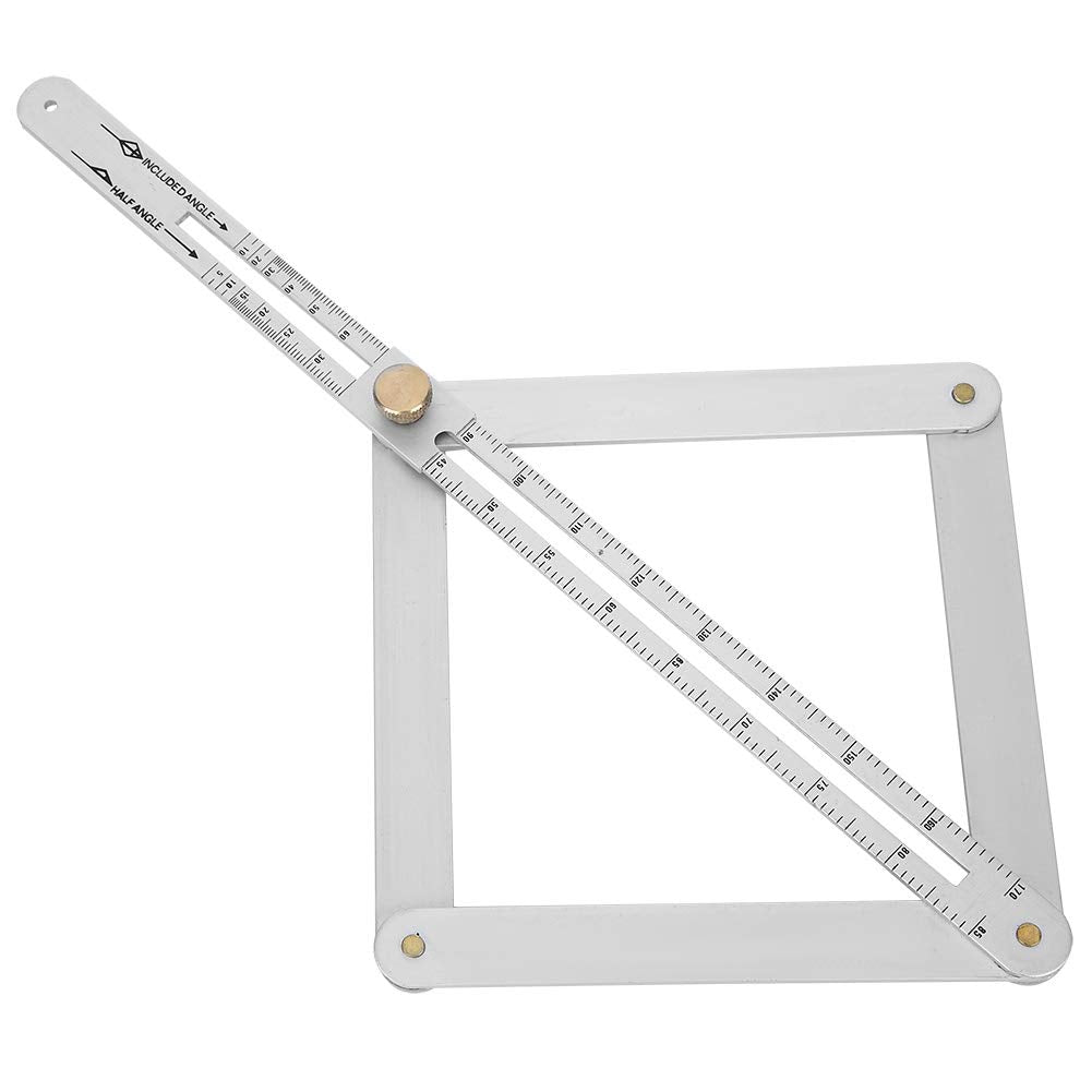 Corner Angle Finder, 4?Fold Multifunctional Angle Measuring Ruler