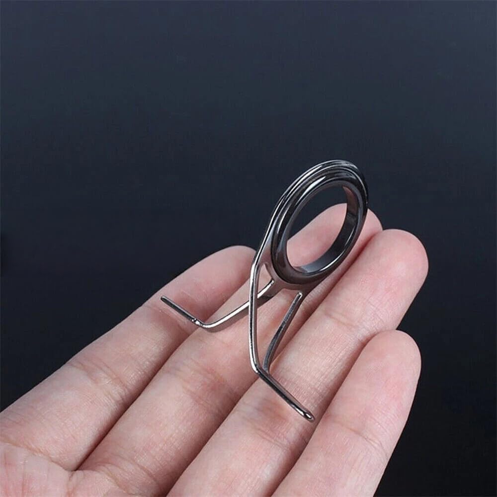 45PCS Fishing Rod Guide Repair Kit - 9 Size(Each Size 5 PCS) Fishing Rod Tips and Guides