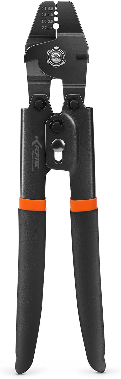KF CPTEC Fishing Crimping Pliers, 0.1-2.2mm Wire Rope Swager with Cutter