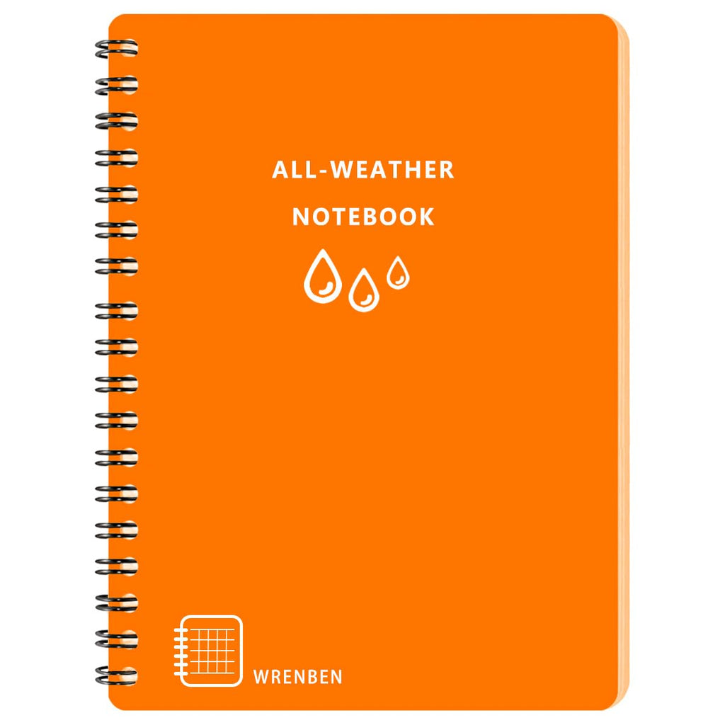 Large Fully Waterproof Side Spiral Notebook 8.5" x 11" with Stone Paper and Hard Cover