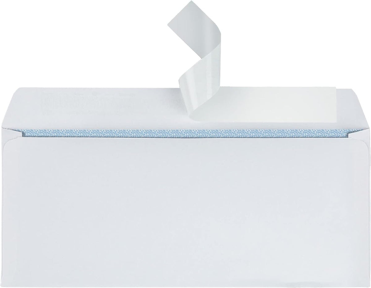 Office Depot Clean Seal(TM) Security Envelopes, #10 (4 1/8in. x 9 1/2in.), White