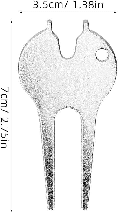 Toddmomy 5Pcs Metal Golf Divot Tools - Stainless Steel Golf Divot Repair Tool Fork for