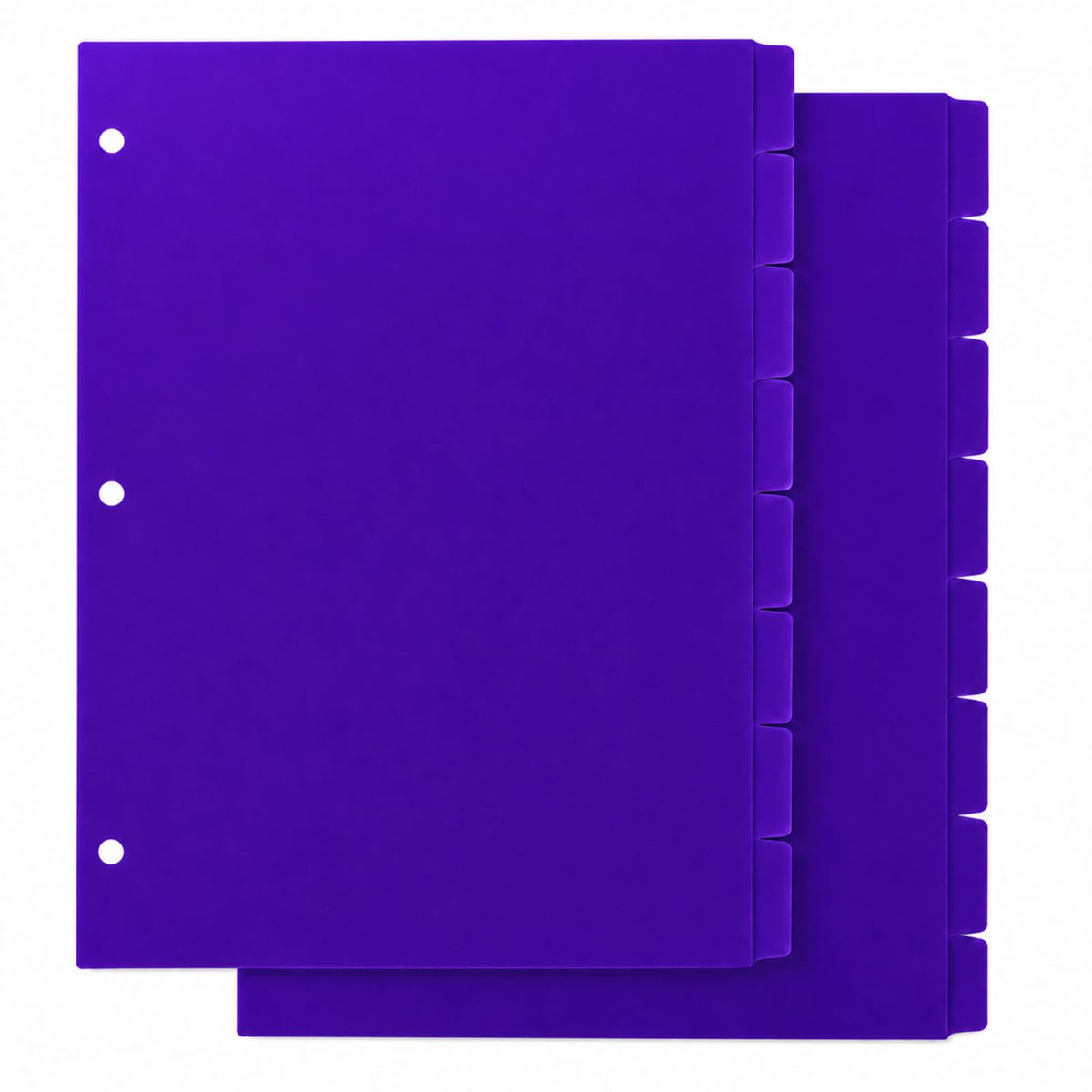 2 Set 8 Tab Brown Binder Dividers for 3 Ring Binder, Letter Size 8.5 x 11 Inch