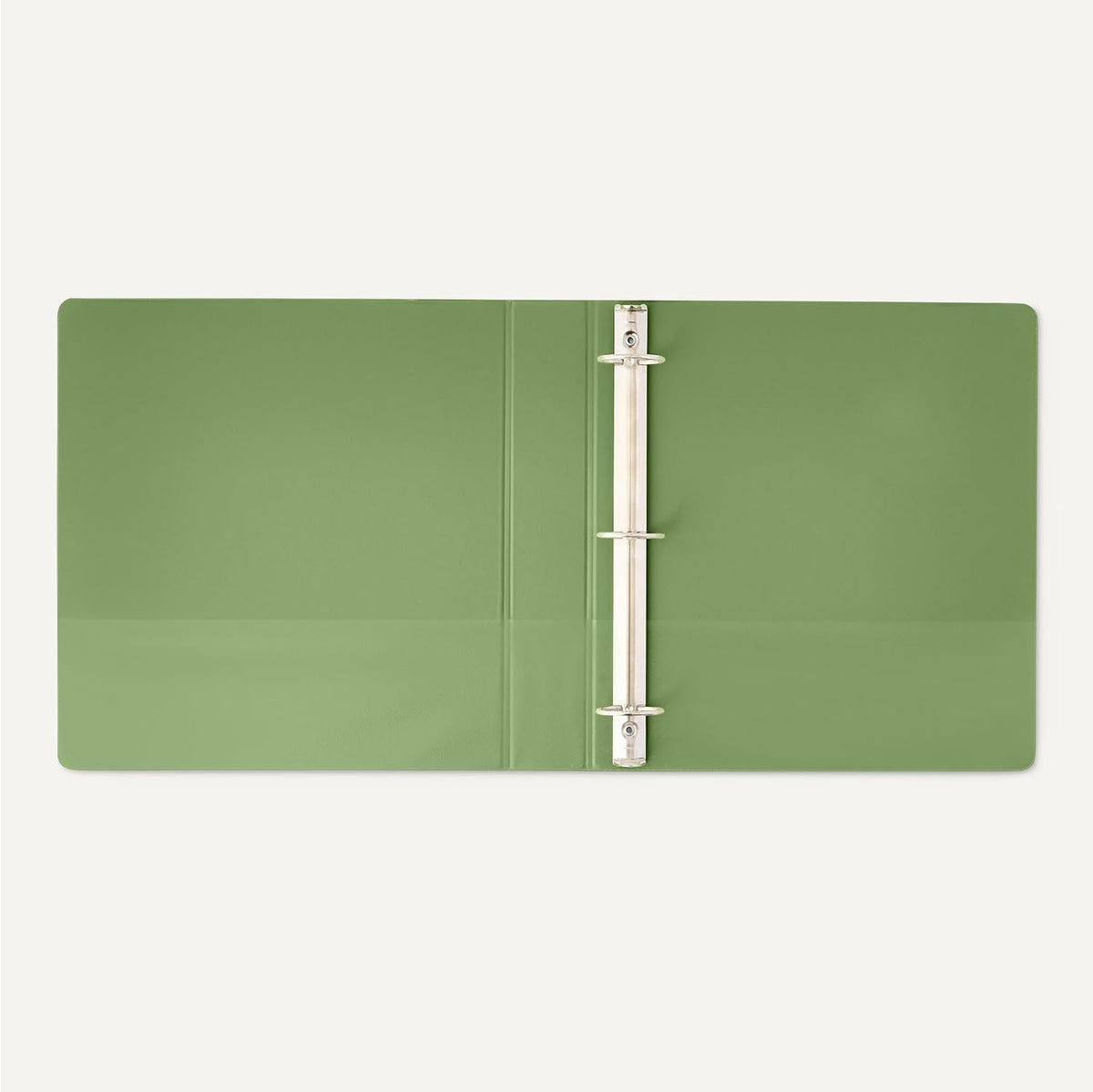 Amazon Basics 3 Ring 1.5 inch Binders with Round Metal Rings, Holds 275 Sheets