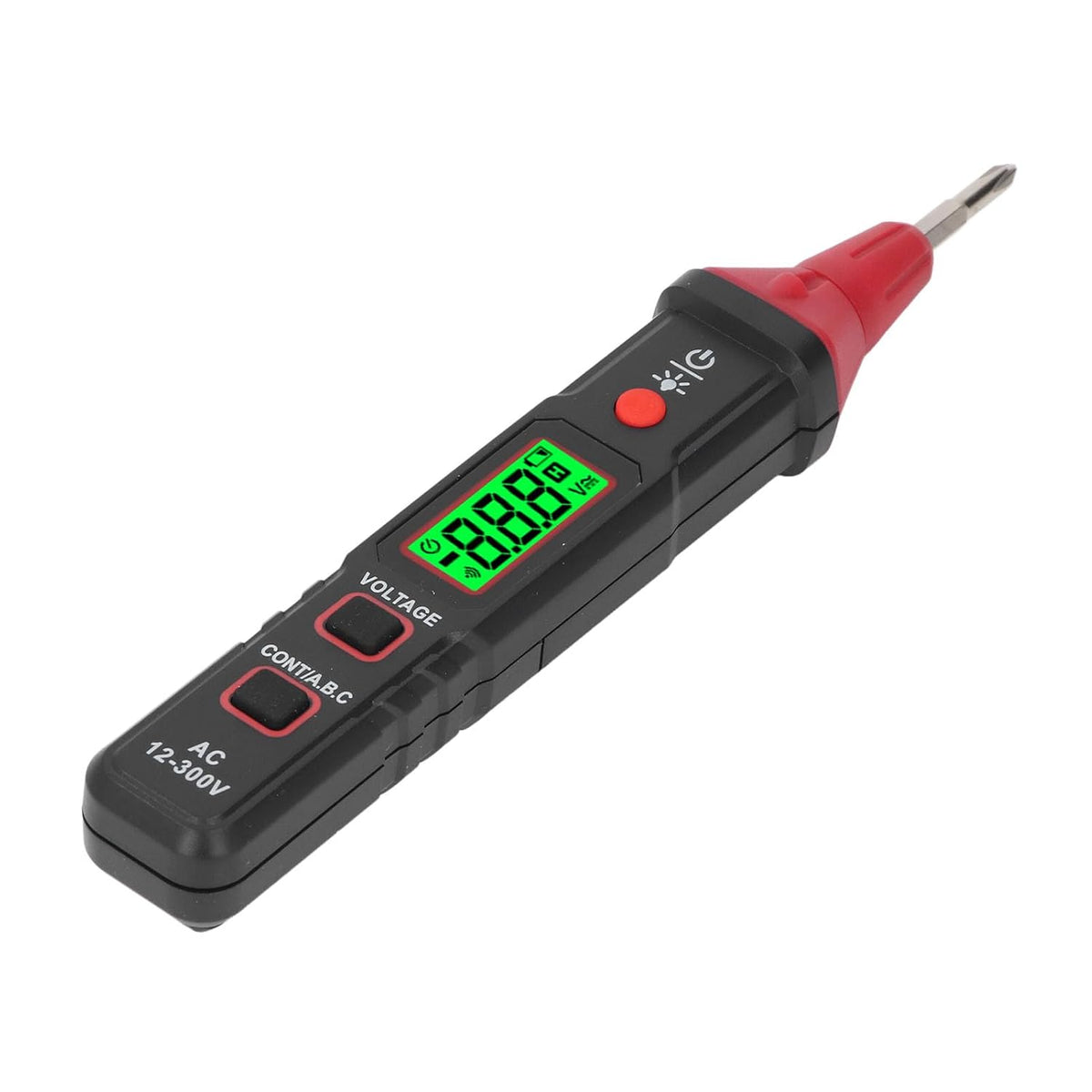 Voltage Tester Pen, Non Contact NCV Detector with LCD Flashlight Sound Light Alert 12V to