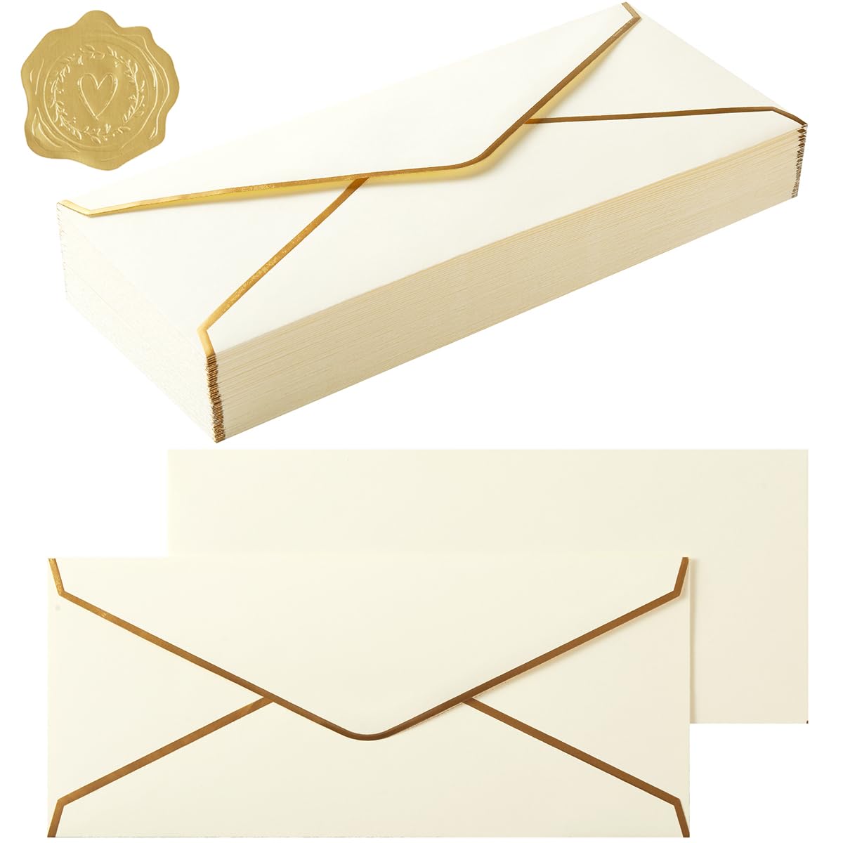 50 Pack #10 Business Envelopes, Light Blue, 4 1/8 x 9 1/2 Inches