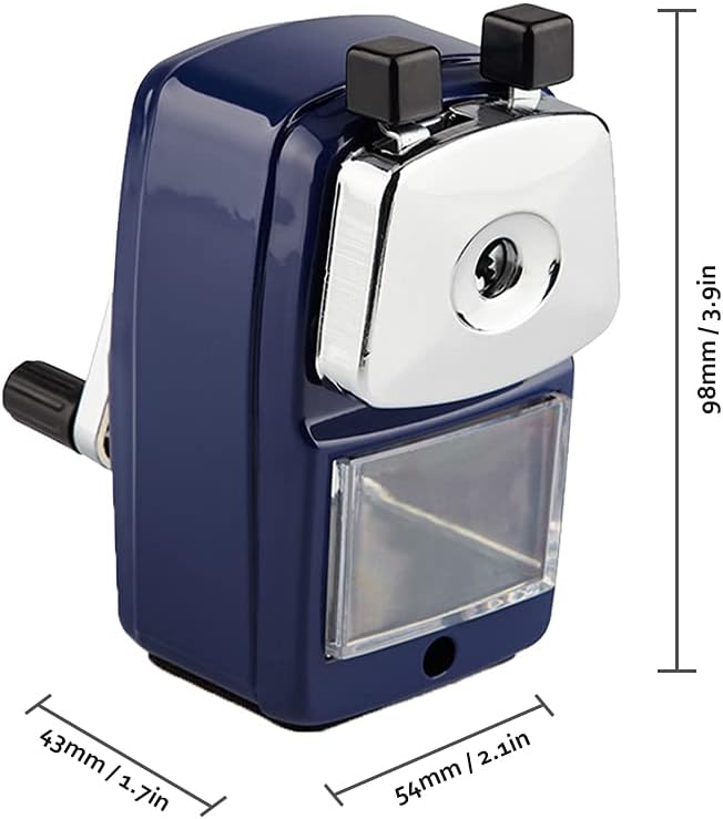 Pencil Sharpener, School Office Manual Desktop Sharpener for Standard and Jumbo Pencils