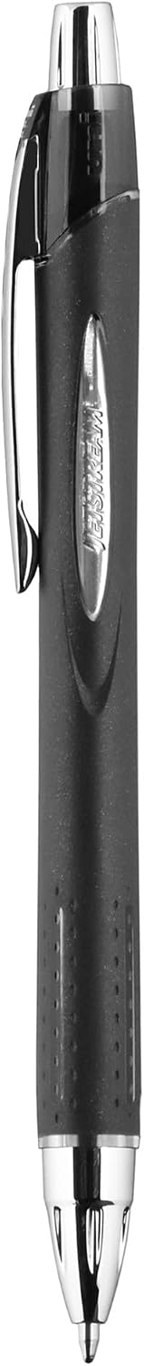 Uni-Ball Jetstream Rt Ball Point Pens Black - Writing Pens Bold Point (1.0mm) - 3 Ink