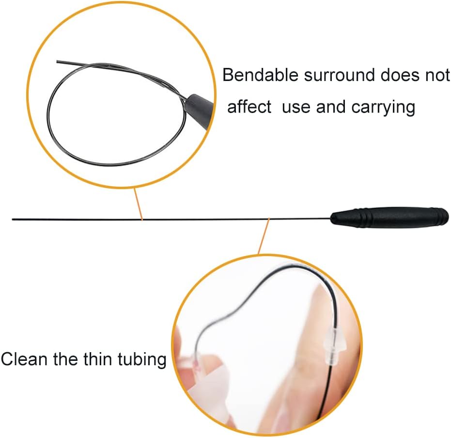 12-Piece Hearing Aid Cleaning Kit with Wax Loop, Storage Case