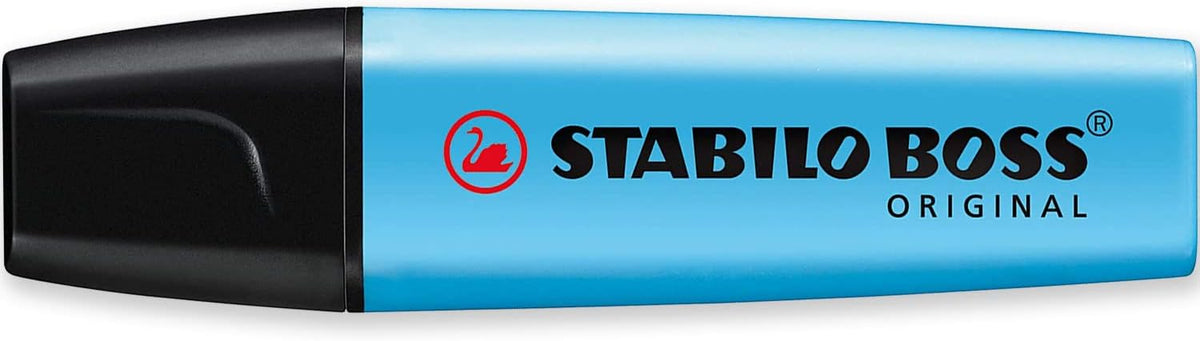 STABILO Highlighter BOSS ORIGINAL - Essential Pack of 5 - Red, Yellow, Light Blue