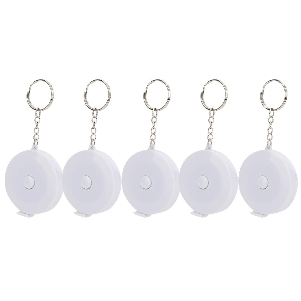 5PCS PVC Waterproof Fish Ruler, Soft and Retractable Measuring Tape Ruler Double-Scaled
