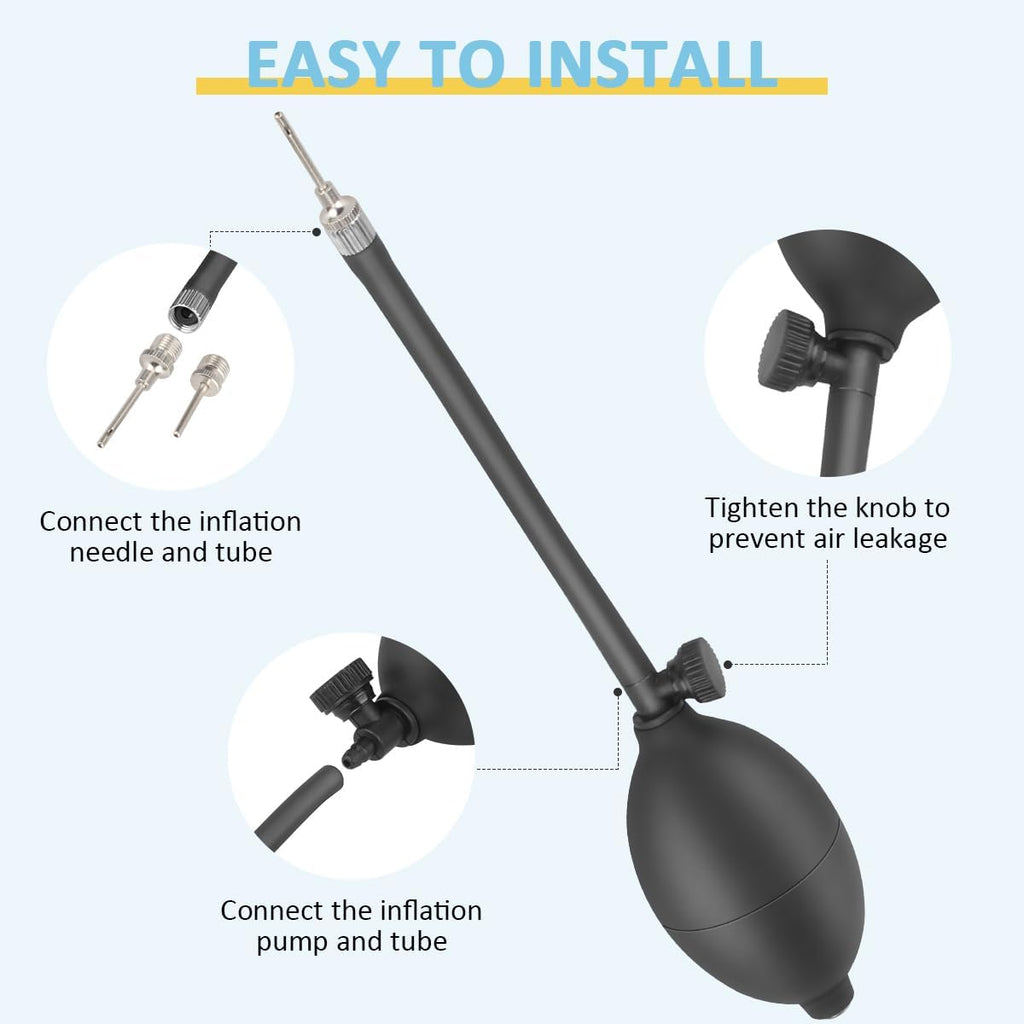 Football Helmet Inflation Pump and Inflation Needle Kit
