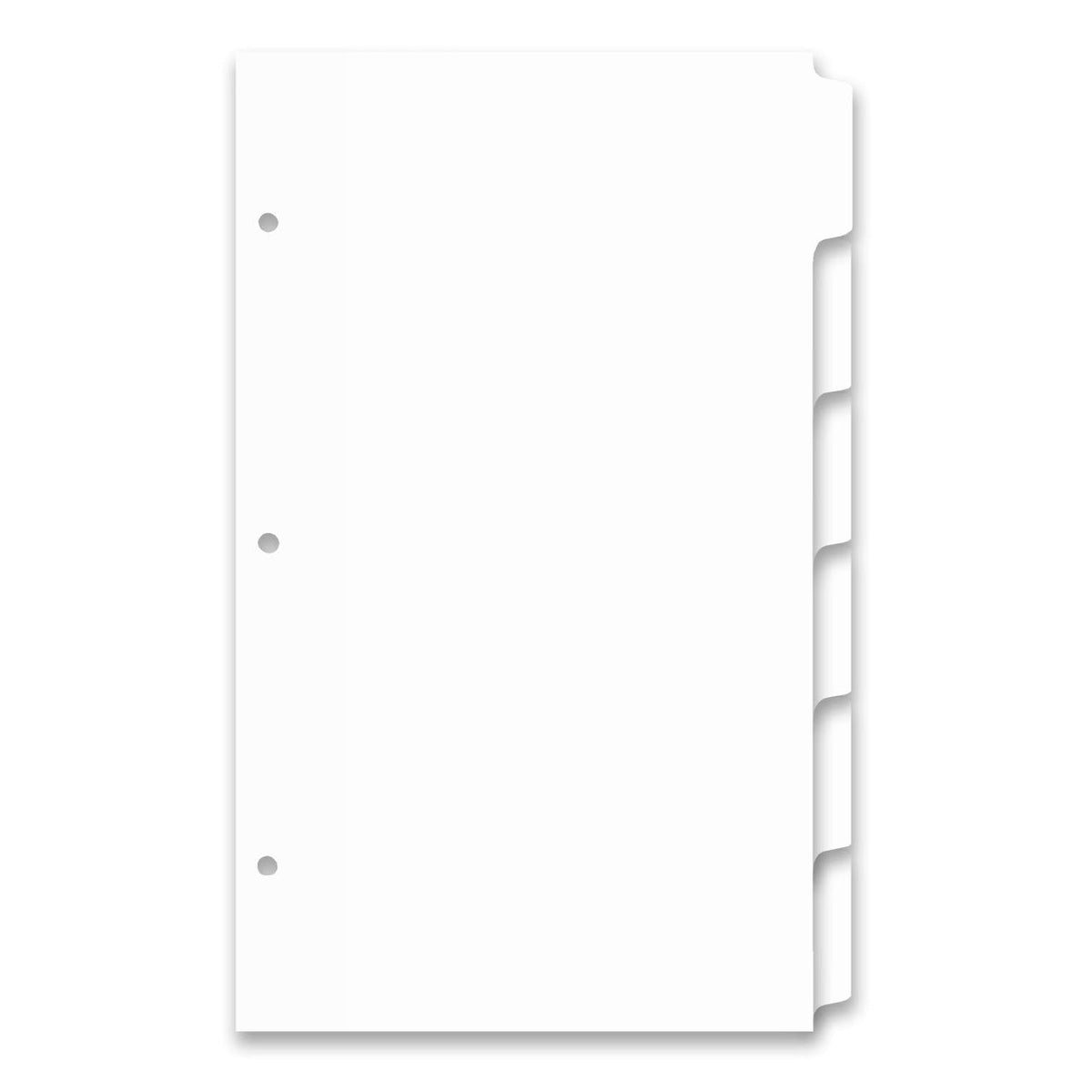 14x8.5 6 Tabbed White Dividers
