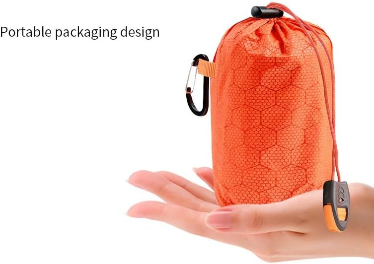 2 Person Emergency Survival Sleeping Bag Thermal Bivy Shelter Tent Kit Mylar Tube