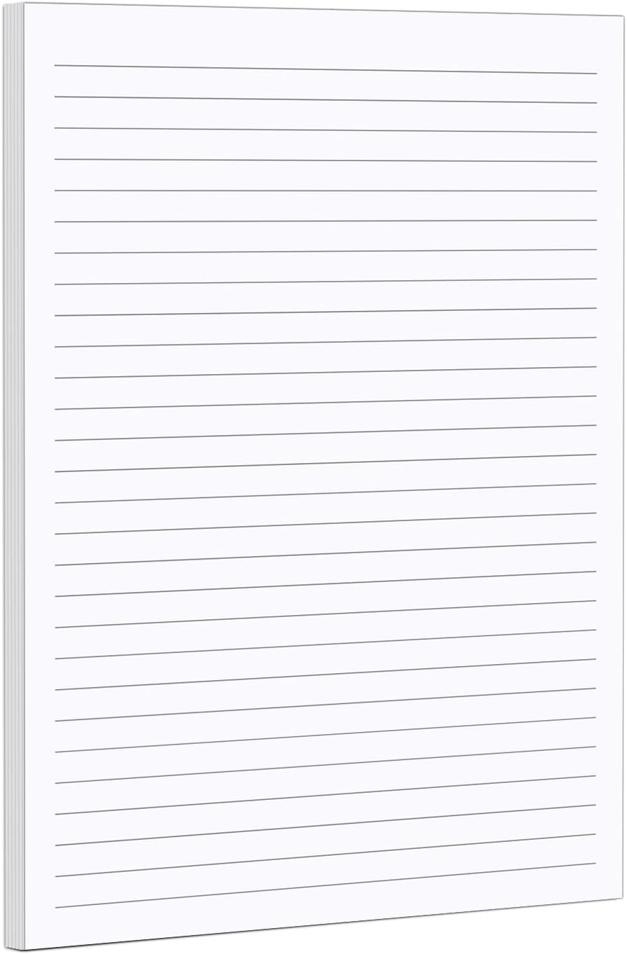 321Done Lined Notepad, Half Letter 5.5x8.5, Tear-Off Sheets, College Ruled