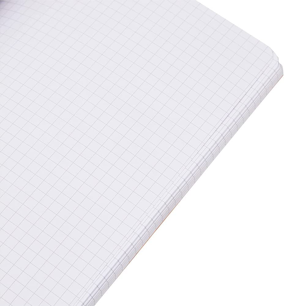 RHODIA 119208C - Flexible Notebook Cloth Back Composition Book Orange - A5 - Small
