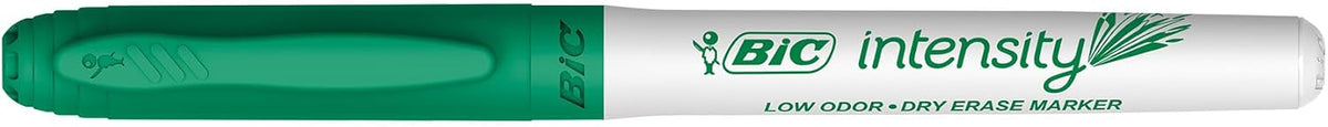 BIC Intensity Green Low Odor Dry Erase Markers, Fine Tip, 12-Count