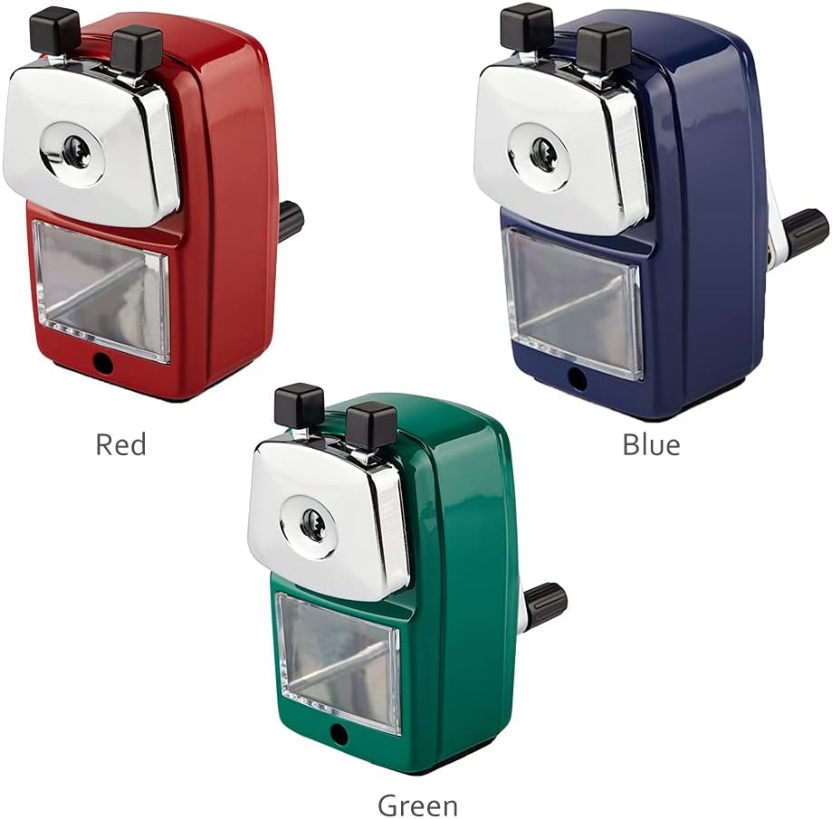 Pencil Sharpener, School Office Manual Desktop Sharpener for Standard and Jumbo Pencils